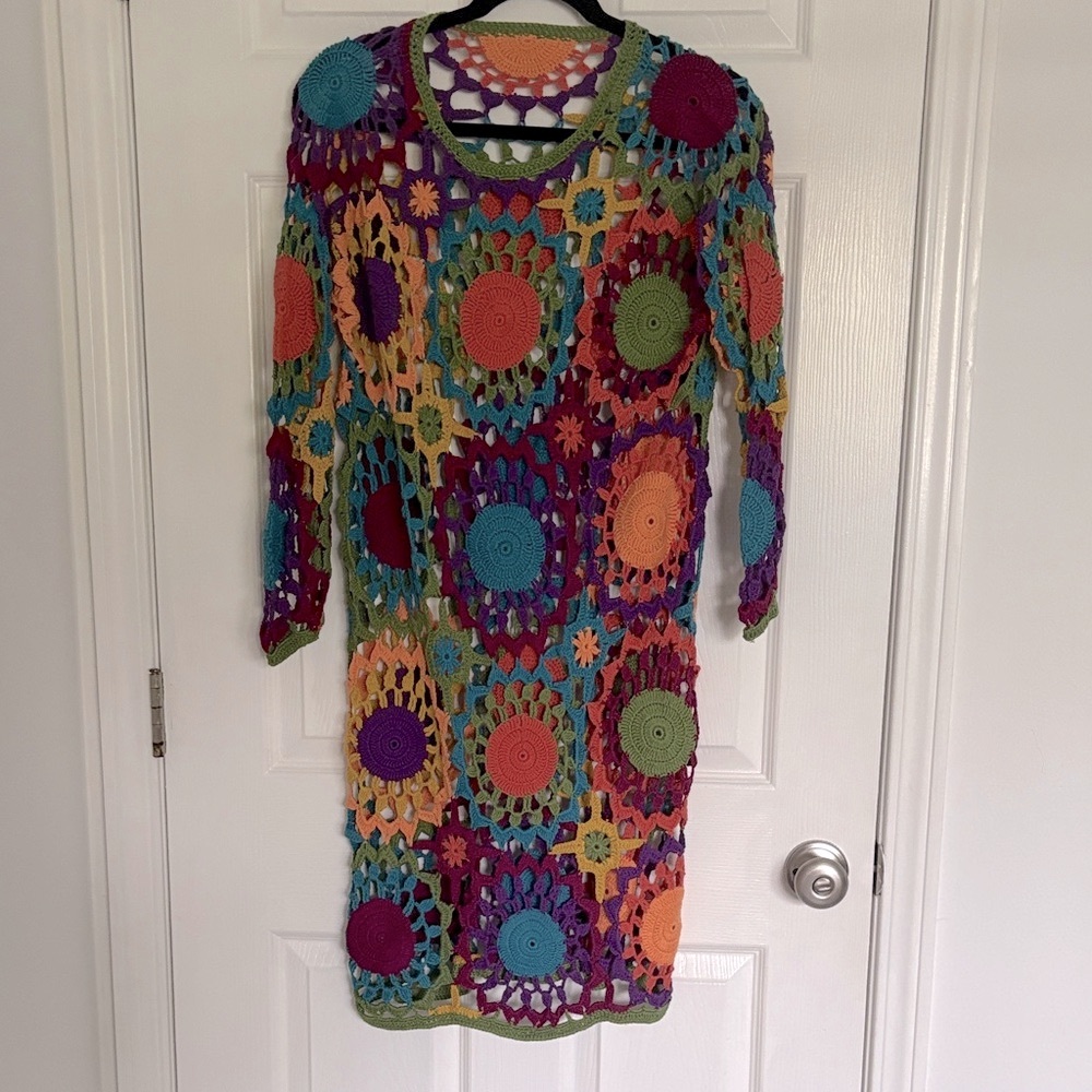 Colorful Crochet Dress